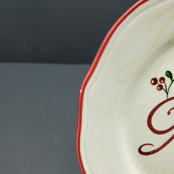 Better Homes and Gardens Heritage Collection Holiday Sentiments Dessert Plates - Picture 8 of 8